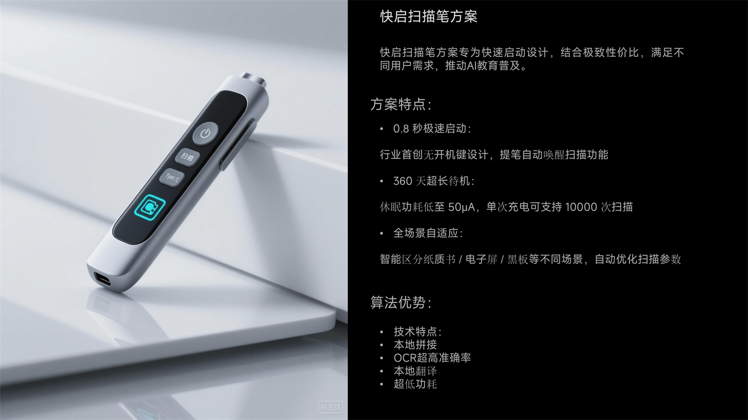 AI扫描词典笔方案- 海克莱克